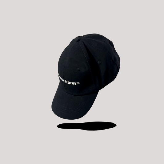 Black Embroidered Baseball Cap