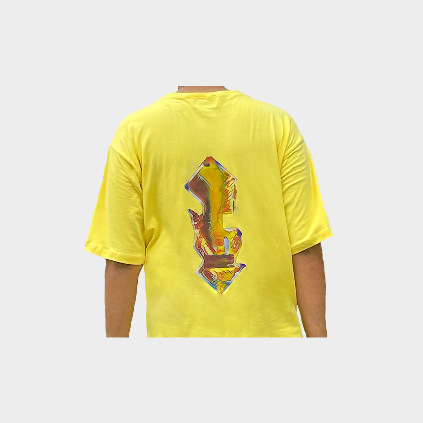 Yellow Ruined Logo T-Shirt